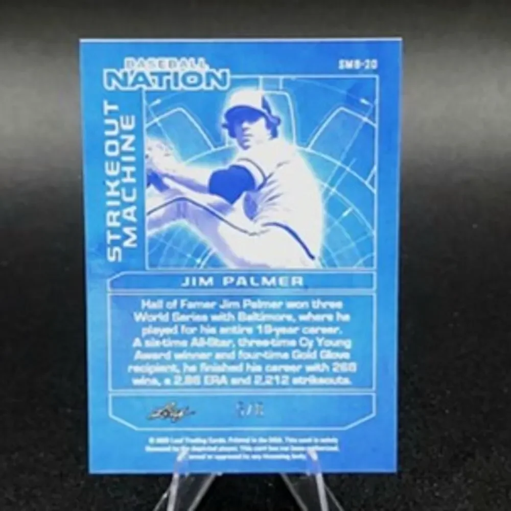 Jim Palmer 5/8 Silver Strikeout Machine Refractor Baltimore Orioles Hall of Fame - Picture 3 of 3